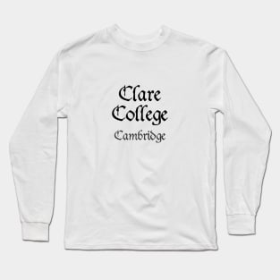 Cambridge Clare College Medieval University Long Sleeve T-Shirt